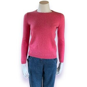 Heathered pink cashmere pullover size small